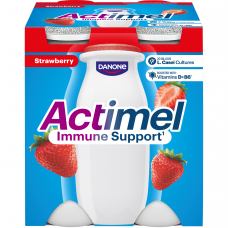 ACTIMEL jogurto gėrimas braškių skonio, 4*100g