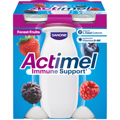 ACTIMEL jogurto gėrimas miško uogų skonio, 4*100g