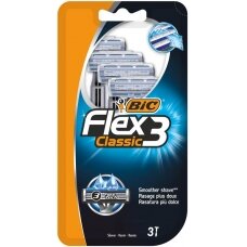 BIC Flex 3 Classic vyr. vienkartiniai skust. 3vnt.