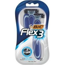 BIC Flex 3 vyr. vienkartiniai skustuvai  3vnt.