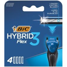 BIC Hybrid 3 Flex vyriški peiliukai 4vnt.