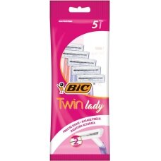 BIC Twin Lady mot. vienkartiniai skustuvai 5vnt.