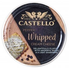 CASTELLO šviežio sūrio užtepėlė su pipirais, 125g