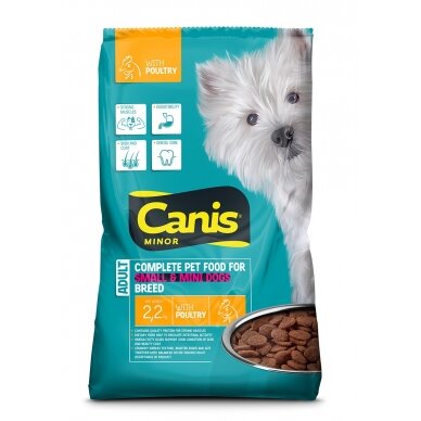 CANIS MINOR sausas šunų ėdalas su vištiena, 2,2kg