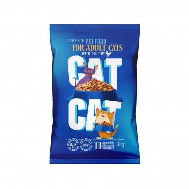 CAT CAT Visavertis ėdalas visų veislių katėms 1kg