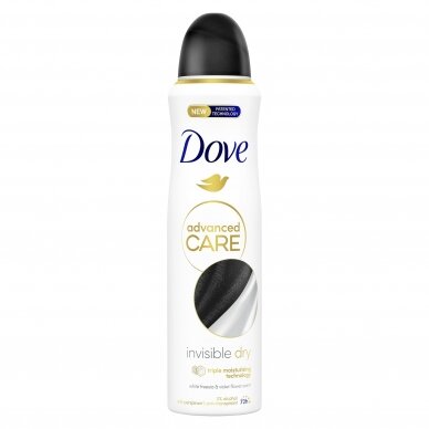 DOVE purškiamas dezodorantas INVISIBLE DRY 150ML