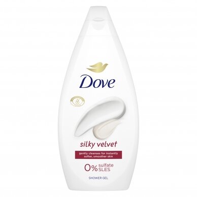 DOVE SILKY VELVET dušo želė 450ml