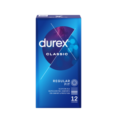 DUREX  CLASSIC prezervatyvai, 12vnt