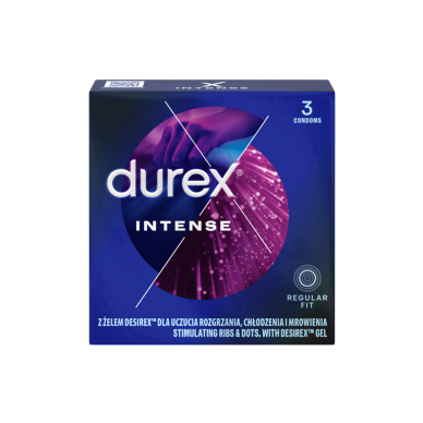 DUREX INTENSE prezervatyvai, 3vnt