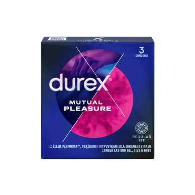 DUREX MUTUAL PLEASURE prezervatyvai, 3vnt