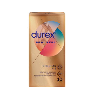 DUREX REAL FEEL prezervatyvai, 10vnt