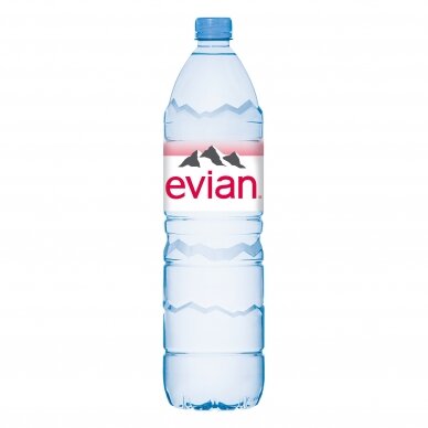 EVIAN natūralus mineralinis vanduo PET 1,5l D 1