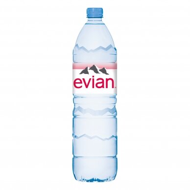 EVIAN natūralus mineralinis vanduo PET 1,5l D