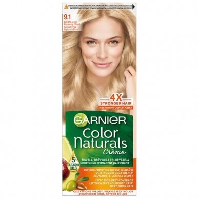 GARNIER COLOR NATURALS plaukų dažai 9.1, 1vnt.