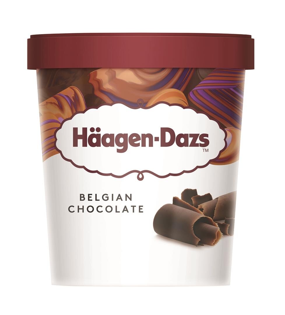 HAAGEN DAZS ledai su belgišku šokoladu, 460ml