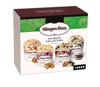 HAAGEN DAZS ledų rinkinys FAVORITE SELECTION, 326g