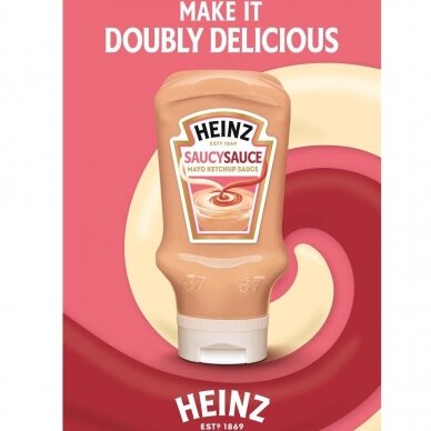 HEINZ SAUCY SAUCE majonezinis padažas, 415ml/425g 1