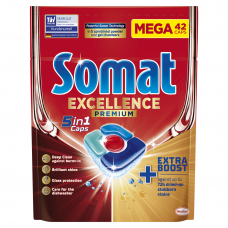 Indaplovių kapsulės "SOMAT EXCELLENCE Premium 5in1" 42vnt.