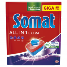 Indaplovių tabletės "SOMAT ALL IN ONE Extra" 85vnt.