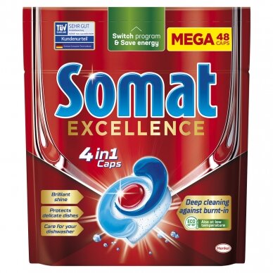 Indaplovių kapsulės "SOMAT Excellence" 48vnt