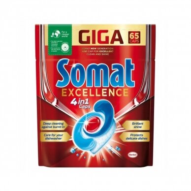 Indaplovių kapsulės "SOMAT EXCELLENCE Premium 5in1" 65vnt.