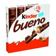 KINDER BUENO vafliniai batonėliai, 107,5g