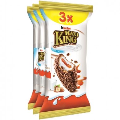 KINDER MAXI KING batonėlis su pienu, 105 g