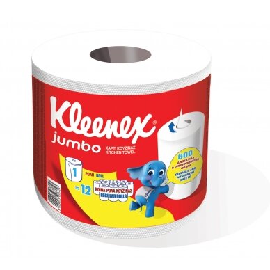 KLEENEX popieriniai rankšluosčiai "Jumbo", 600 lapelių