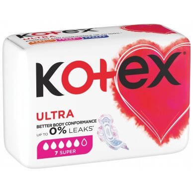 KOTEX higieniniai paketai "Super", 7 vnt.