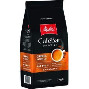 MELITTA CAFEBAR Crema Intense kavos pupelės, 1kg