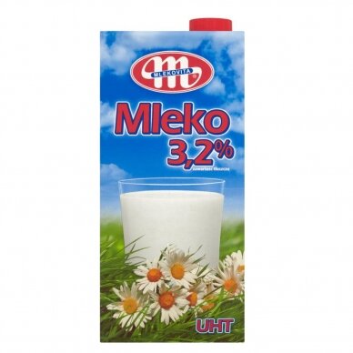 MLEKOVITA UAT pienas 3,2% riebumo, 1l