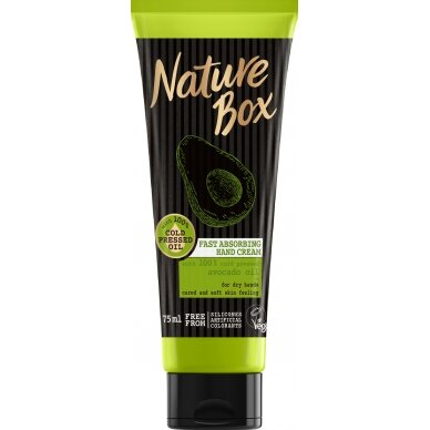 NATURE BOX rankų kremas "Avocado", 75 ml