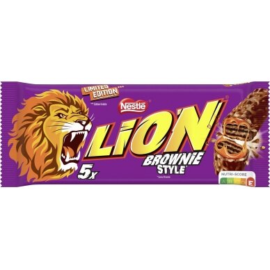 NESTLE Batonėlis LION Brownie (5x30g)