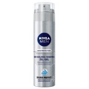 NIVEA MEN skutimosi želė "Silver Protection", 200ml