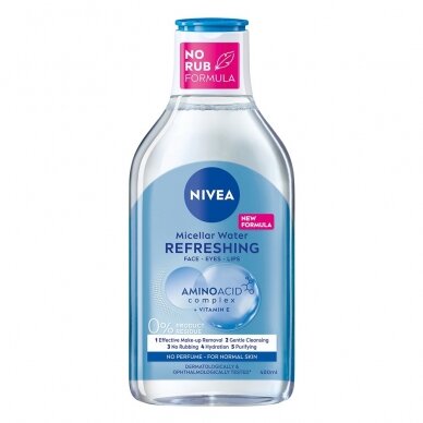 NIVEA CARING micelinis vanduo normaliai/mišriai odai, 400ml