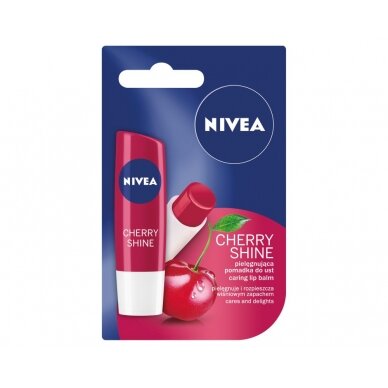 NIVEA FRUITY SHINE Kremas lūpoms CHERRY 4,8g