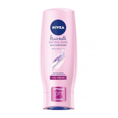 NIVEA HAIRMILK kondicionierius plaukams "Natural Shine", 200ml