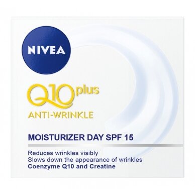 NIVEA Q10+ dieninis kremas nuo raukšlių, 50ml