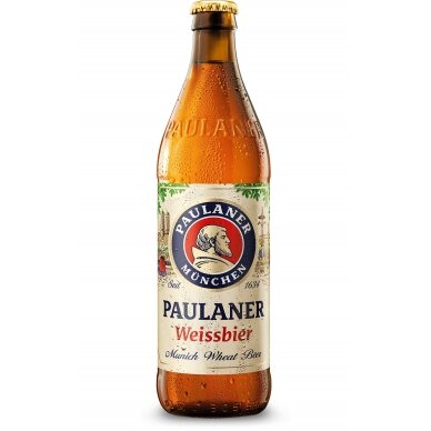 PAULANER WEISBIER NATURTRUB kvietinis alus 5,5% 0,5l