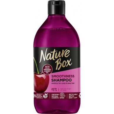 Plaukų šampūnas NATURE BOX Cherry, 385 ml