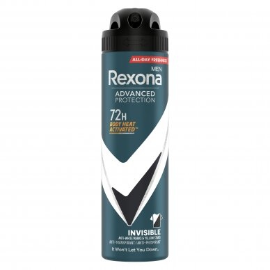 REXONA INVISIBLE B&W purškiamas vyriškas dezodorantas 150ml