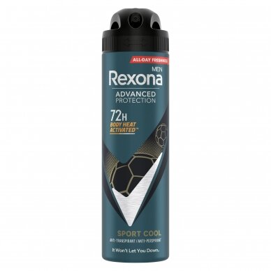 REXONA SPORT COOL purškiamas vyriškas dezodorantas 150ml
