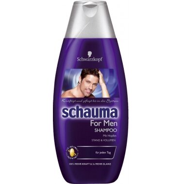 SCHAUMA FOR MEN šampūnas vyrams su apyniais, 250ml