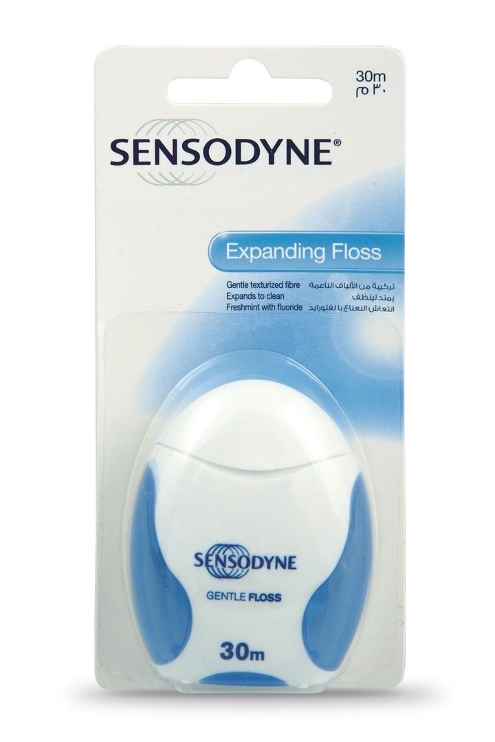 SENSODYNE tarpdančių siūlas "Gentle Floss", 30 m