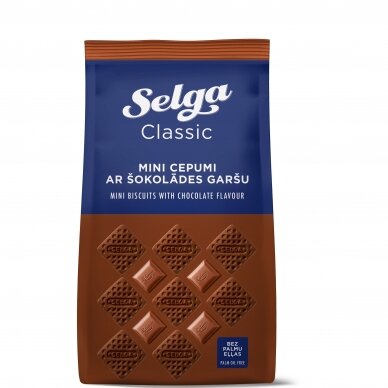 SELGA sausainiai,šokoladinio sk. kremo,mini,250g