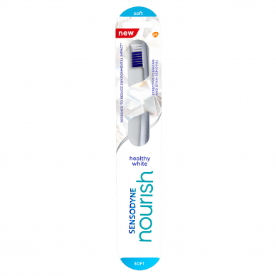 SENSODYNE dantų šepetėlis Nourish Healthy White soft