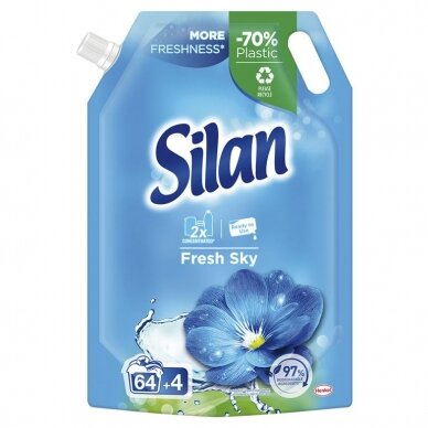 Skalbinių minkštiklis "SILAN Fresh Sky (Doypack)" 748ml (68WL)