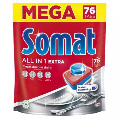 SOMAT ALL IN 1 tabletės Extra 76vnt