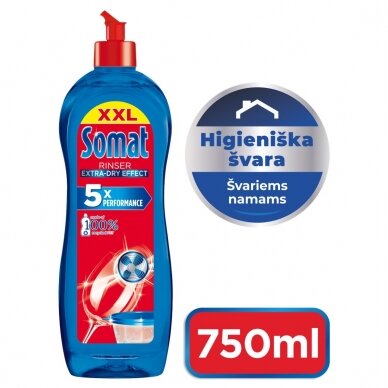 SOMAT RINSER indų skalavimo priemonė "Rinser aid", 750ml