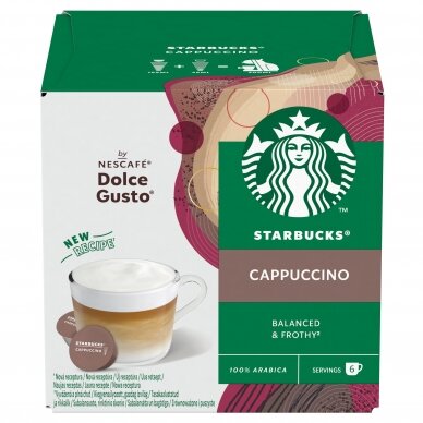 Starbucks kavos kapsulės Dolce Gusto Cappuccino, 12 kapsulių, 120g